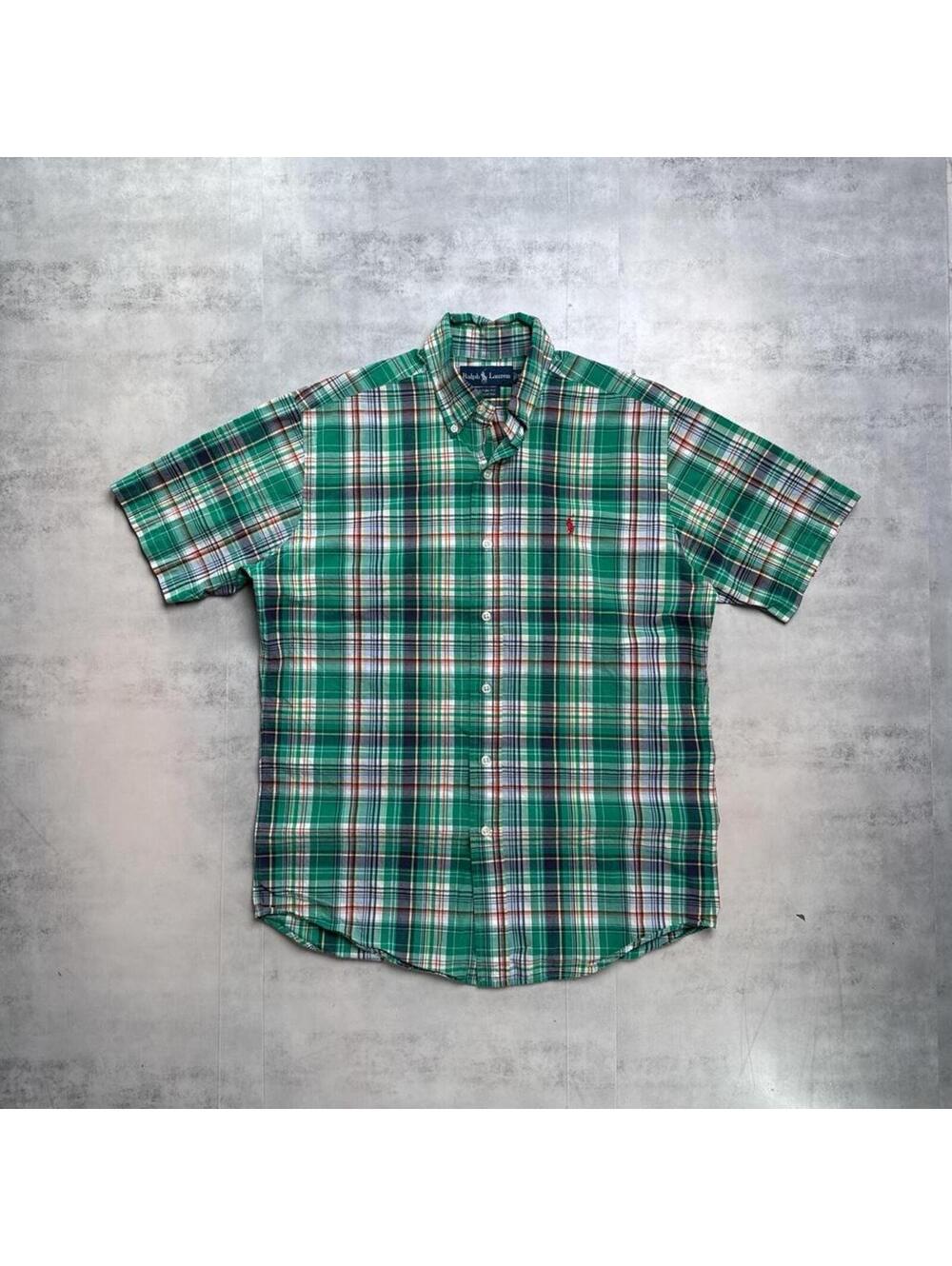 Y2K Polo Ralph Lauren 00s Green Button Up Shirt
